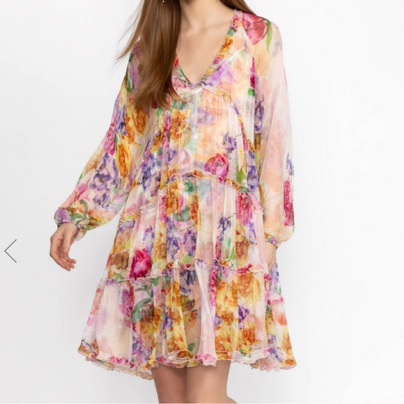 Johnny Was “Fiona Mini Silk Dress”. New with tags. - Picture 6 of 15